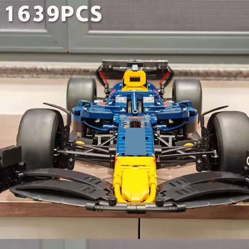 2025 1631pcs Technical 42206 Blue Sport Racing Car Building Blocks City Super Car Bricks Home Birthday Christmas Gifts