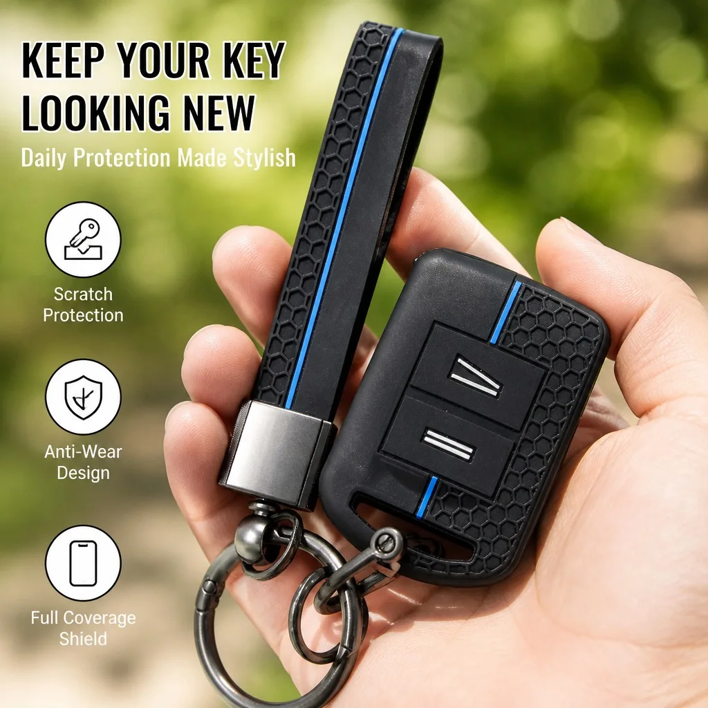 Flexible Key Cover For Opel Agila Corsa C Combo Meriva Tigra For Vauxhall Agila Corsa C Combo Meriva Tigra with buckle strap