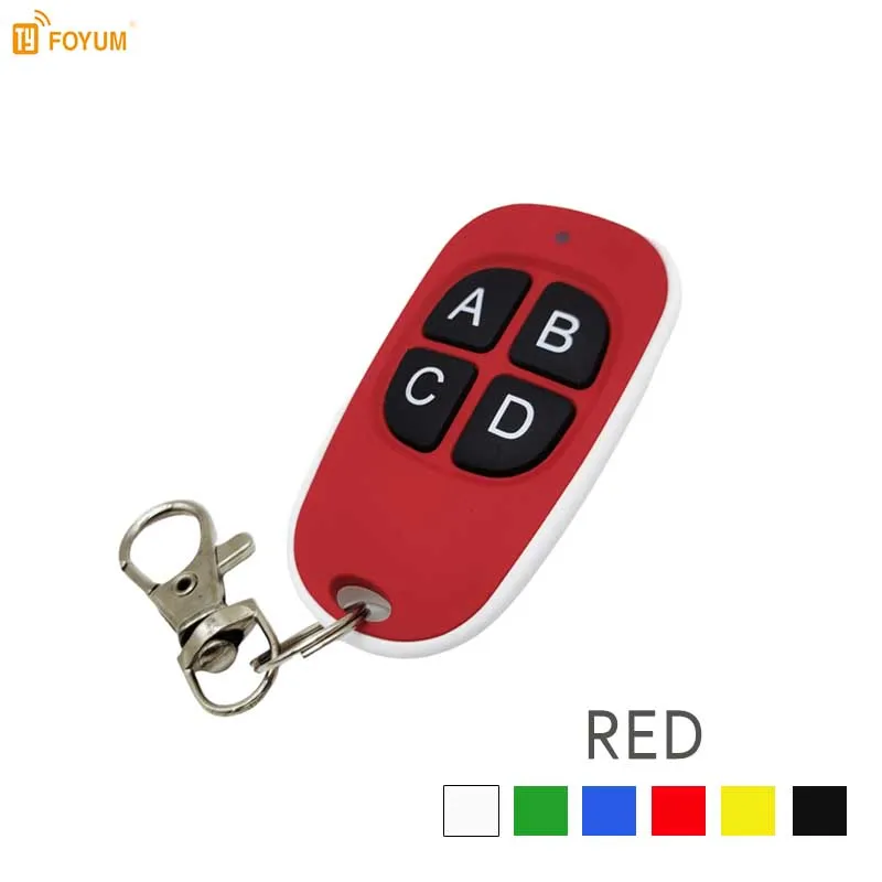 433MHz  Universal Garage Door Opener Remote Control,Various Colors，Clone Code Duplicator For Gate Garage Door White Box