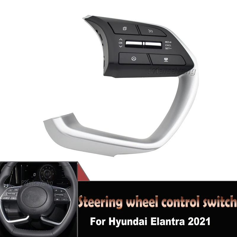 High Quality Driver’ Switch Cruise Control Steering Wheel Bluetooth Buttons For Hyundai ix25 Creta New Car Accessories