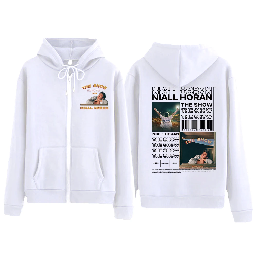 Niall Horan The Show Live On Tour 2024 Print Hoodie Sweatshirts Long Sleeve Streewear Pullover Zip Up Hoodie Clothes