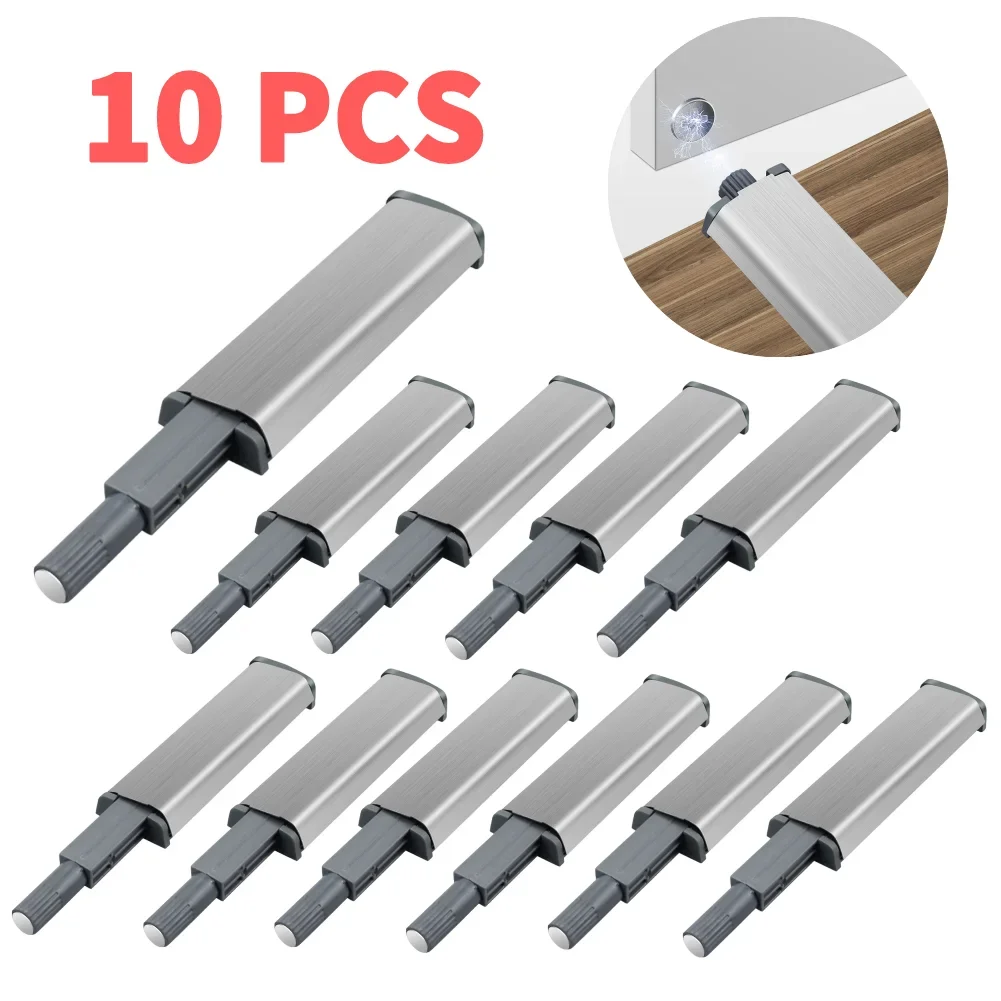 

10 Pcs Door Stopper Cabinet Hardware Soft Close Damper Push To Open Drawer Soft Quiet Close Closer Touch Invisible Handle Buffer