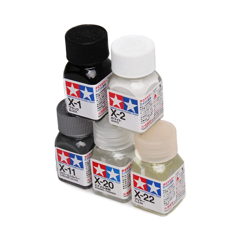 10ml Tamiya Enamel Paint X1-X24 Draw Pigment DIY Doll Car Robot Military Tank Ship Plane Soldier Coloring Modeling Building Tool