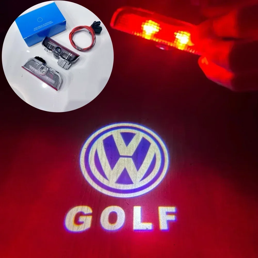 

Светодиодная проекционная подсветка дверей / Приветственный световой проектор для VW GOLF5/6/7/8 Passat B6 B7 B8 B9 C6 C7 C8 Tiguan GTI GTD GTE Touareg