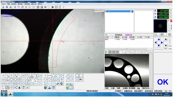 Four-axis automatic image measuring instrument CNC-6050D two-dimensional measuring instrument, stroke 600 * 500mm