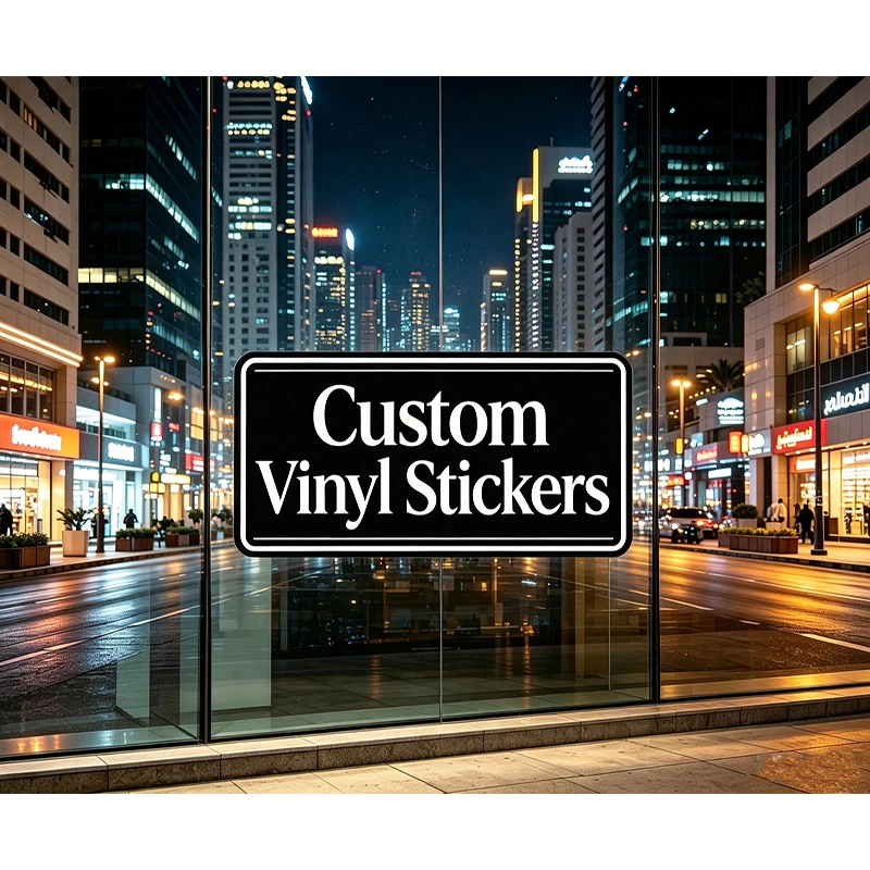 Custom Stickers Pvc Waterproof For Supermarket Hotel School Beauty Salon Home Decoration  Discount Promotion Business Activitie