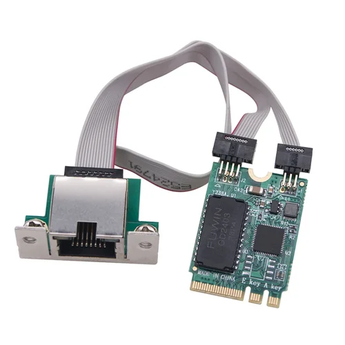 Imagen 2 del producto Adaptador de red M2 RJ45, Chip RTL8125BG, tarjeta de red Gigabit Ethernet M.2, tarjeta de red de Bus PCIE de 2,5G/1000/100Mbps
