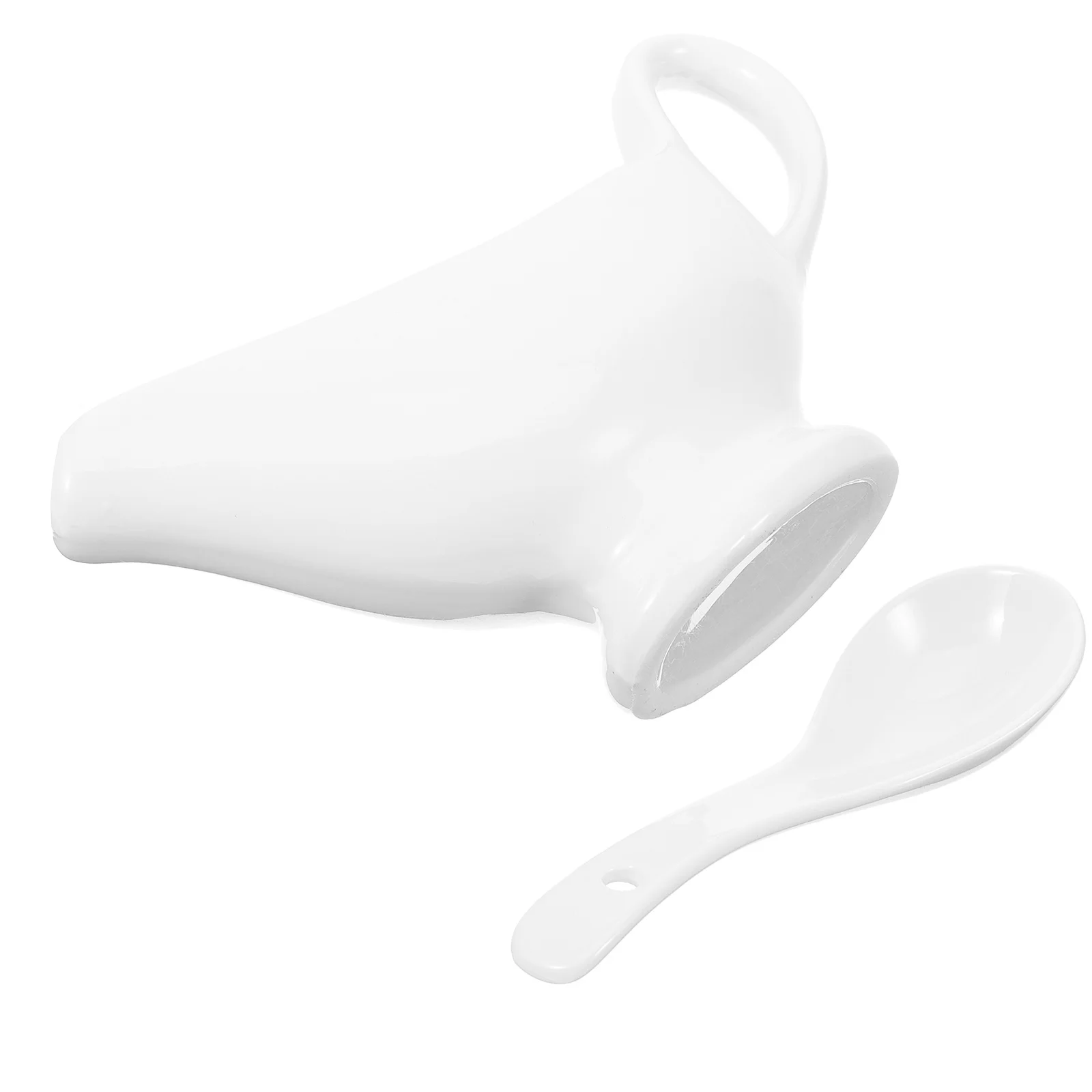 

Sauce Boat with Deep Spoon Ceramic Gravy Container for Family Dinner Party Business Gathering Tableware Set Ceramic Gravy Boat