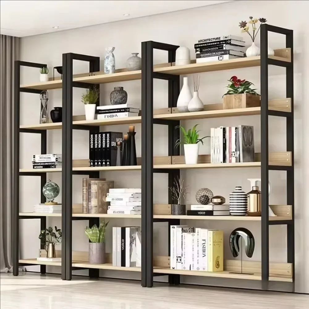 Living Room Bookshelf Household Floor Standing Bookcase Modern And Simple Display Cabinet Large Capacity Office Shelf Organizer