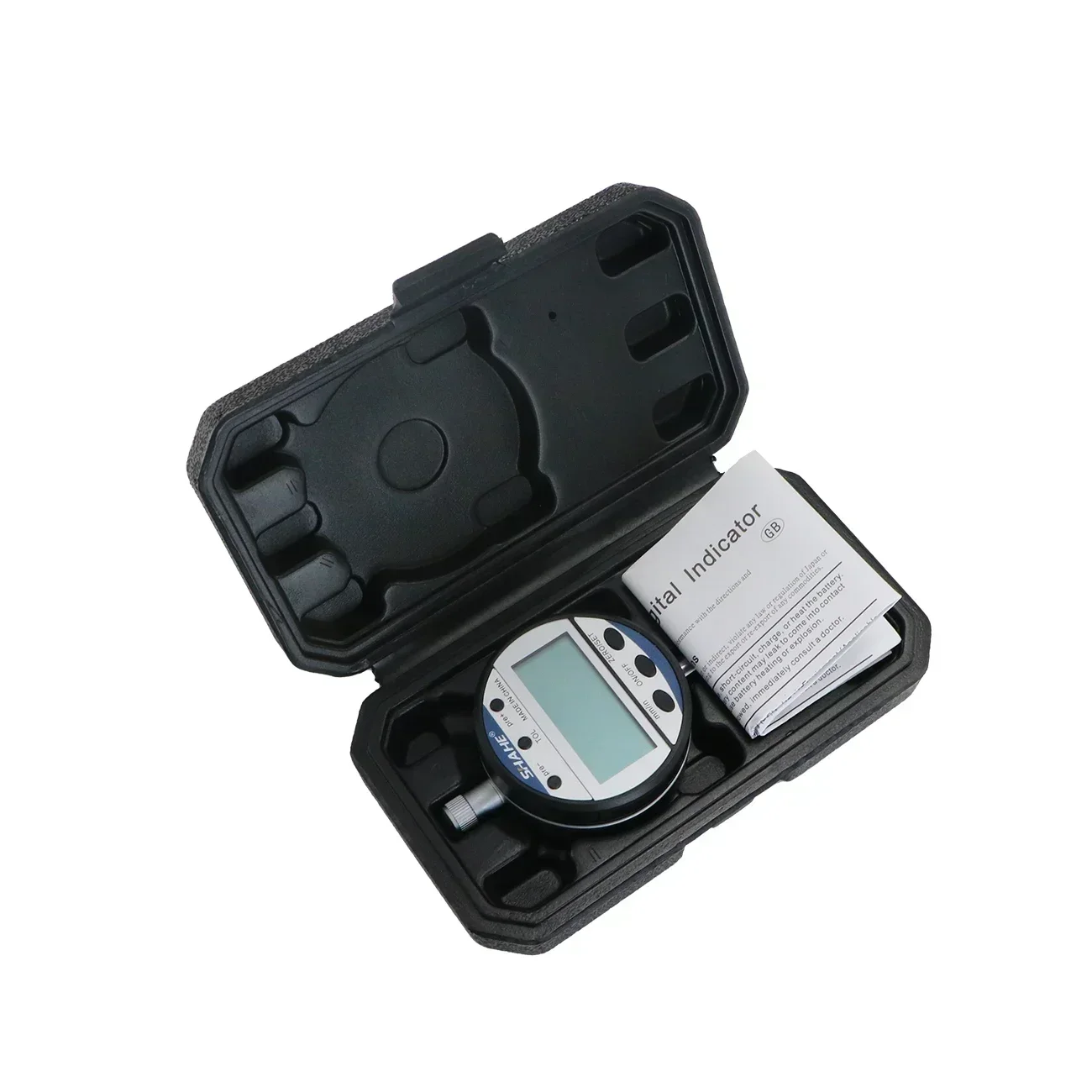 SHAHE 0-12.7/25.4 mm/0.01 mm Electronic Digital Dial Indicator Gage Inch/Metric Conversion Indicators Measuring Tool