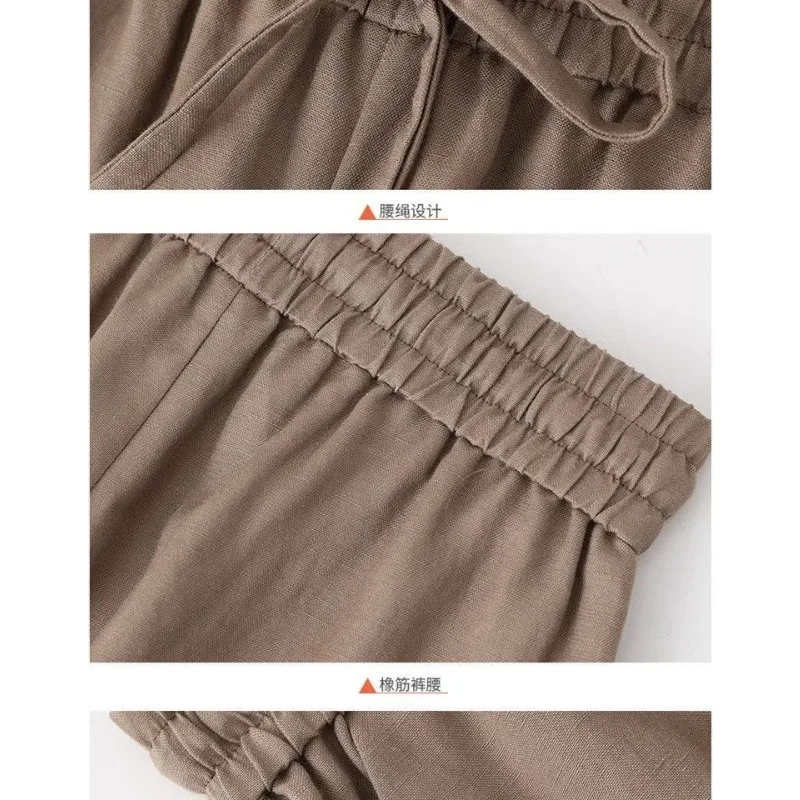 Modne spodnie damskie na co dzień, cienkie, luźne, z wysokim stanem, drapowane, wygodne, uniwersalne, z szerokimi nogawkami, nowość 2025.