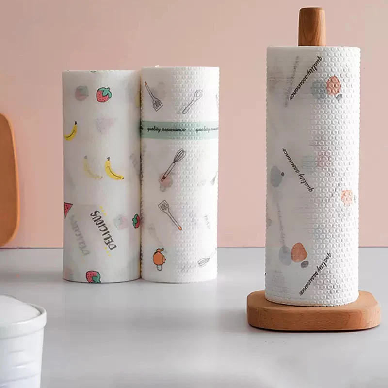 1 قطعة طبق تنظيف المطبخ القماش كسول خرقة تجوب الوسادة خالية من الزيت المتاح طبق منشفة غير المنسوجة النسيج تنظيف الخرق غير ضارة