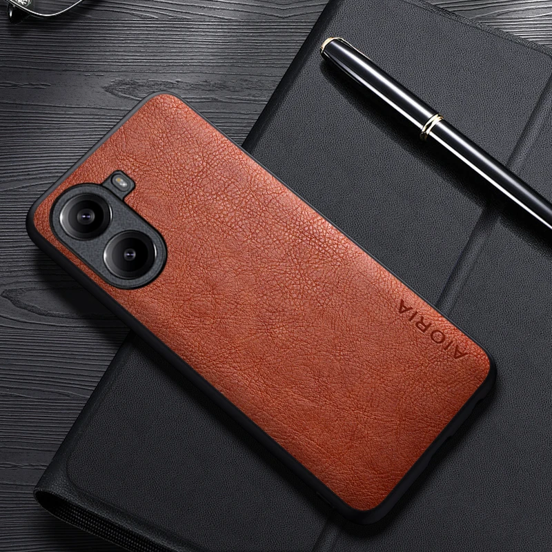 Custodia per Poco X7 Pro Cover aziendale in pelle di lusso dal design semplice per custodia Poco X7