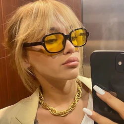 Square Vintage Sunglasses Women Brand Designer Mirror Sun Glasses Female Fashion Outdoors Driving Big Frame
