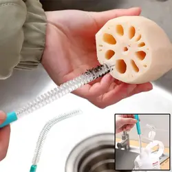 360 Degree Straw Cleaning Brush Multifunction Stainless Scrub Brushes Deep Clean Portable Straw Bottle Cleaning Brushes