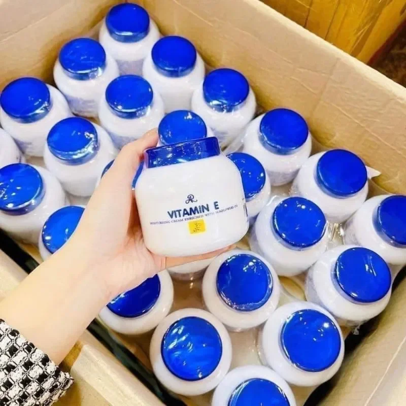 Premium Thai Moisture Lock Kem Vitamin E Body Cream 200g for Hands Feet, Even Skin Tone Softens Rough Patches