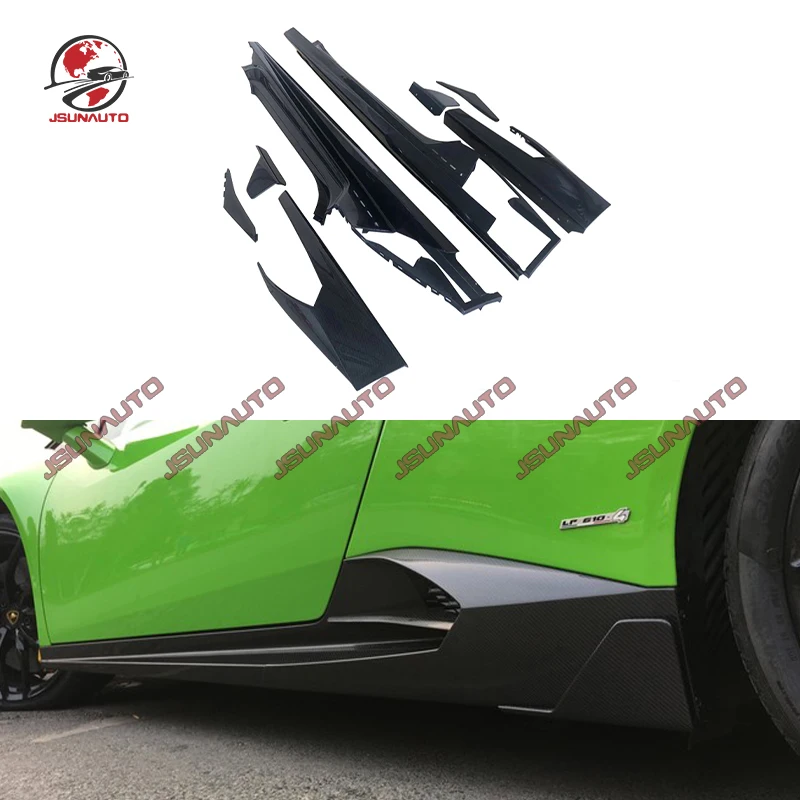 

Good Fitment For Lambor LP610 Upgrade MSY Style Carbon Fiber Side Panel Diffuser For Huracan Side Skirts Conversion Full Set