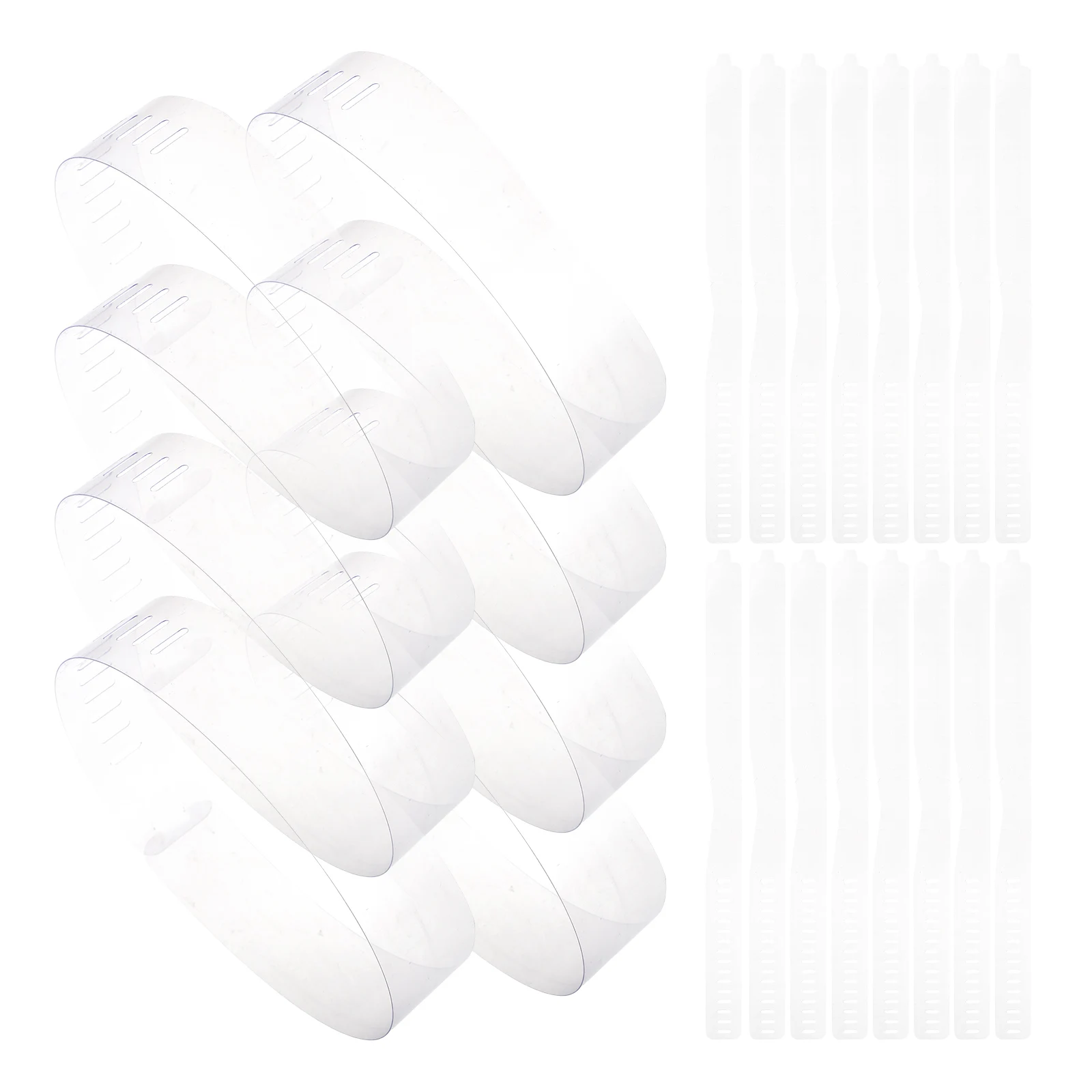 

100pcs Transparent Stays For Men Shirts Plastic Support Lift System Crisp Dress Shirt Stays Men'S Collar Inserts Tabs Stiffener