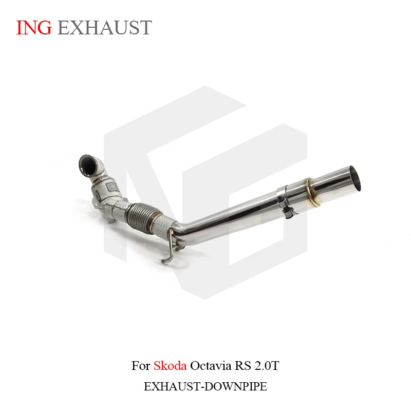 

ING Stainless Steel Catalyzed DownPipe for Volkswagen VW Skoda Octavia RS 2.0T Engine Header Tube Performance Exhaust Pipe