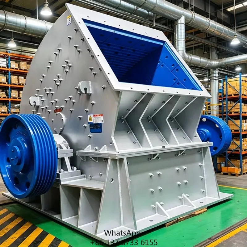 High-Efficiency Quarry Hammer Crusher (AC Motor Bearing 800mm Feed Low Energy Consumption Construction Use)