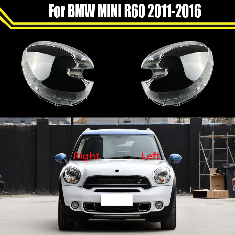 

For BMW MINI R60 2011 2012 2013 2014 2015 2016 Front Headlight Shell Lampshade Headlamp Cover Plexiglass Replace Original Lens