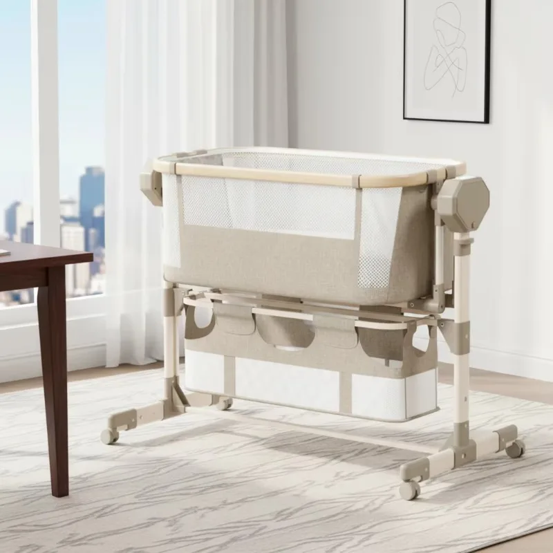 Baby Furniture Products New Safety Electric Crib Factory Best Selling Folding Type
