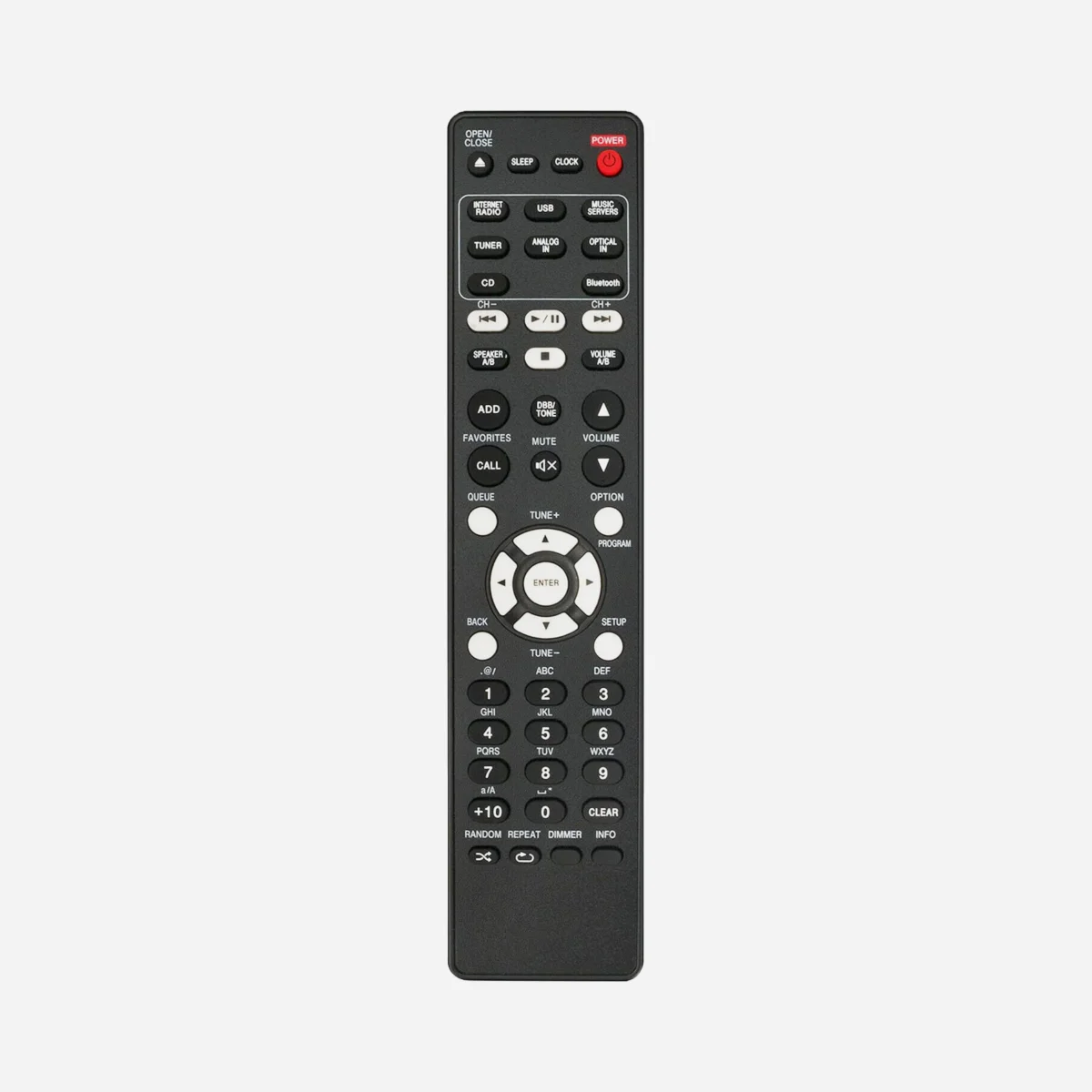 Nuevo control remoto apto para Marantz Bluetooth compacto receptor de CD de red MCR412 RC005CR MCR503 MCR603 RC009CR RC008CR