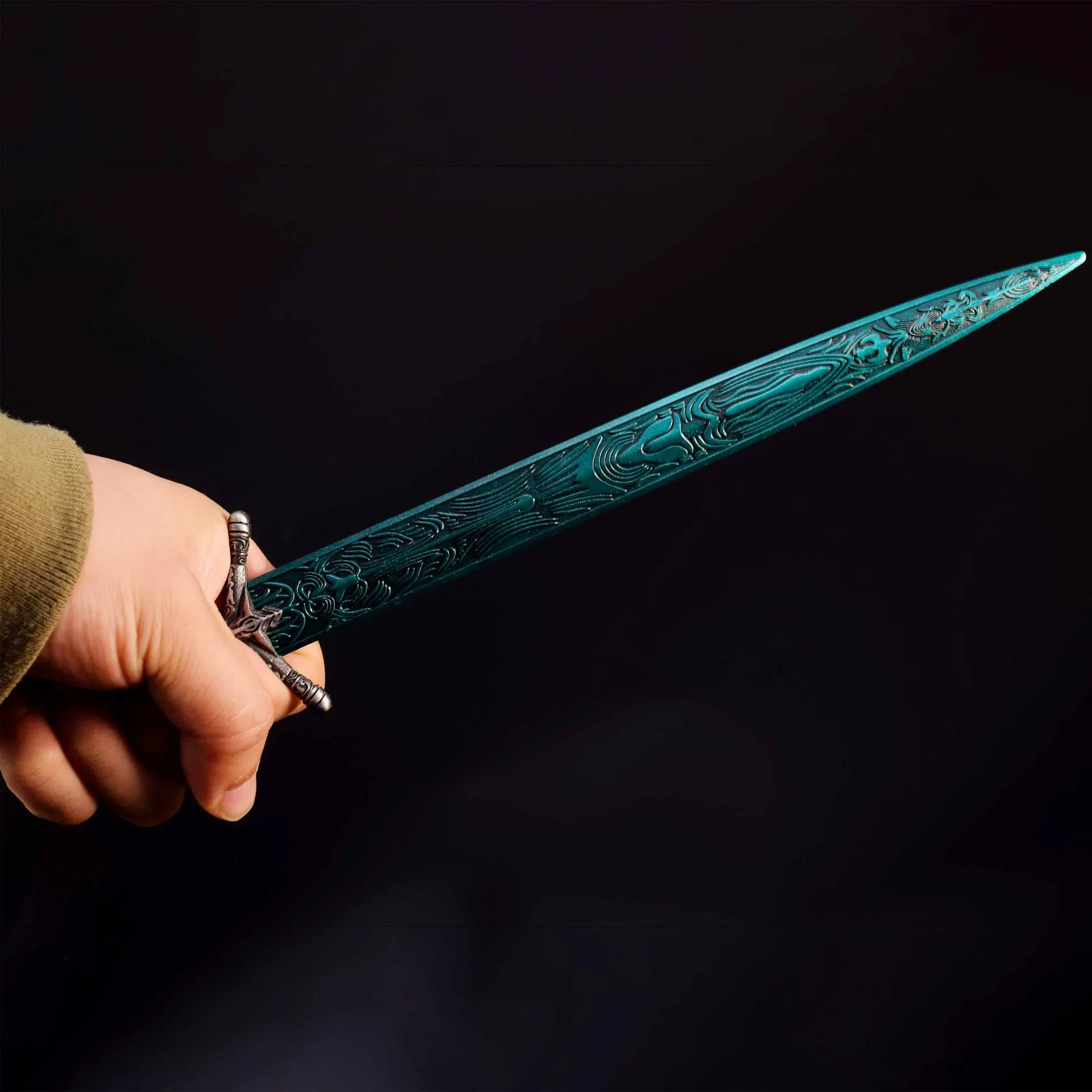 30cm Elden Anime juego periférico Luna oscura espada de gran espada arma de Metal modelo accesorios adornos samuráis regalos juguetes para niño