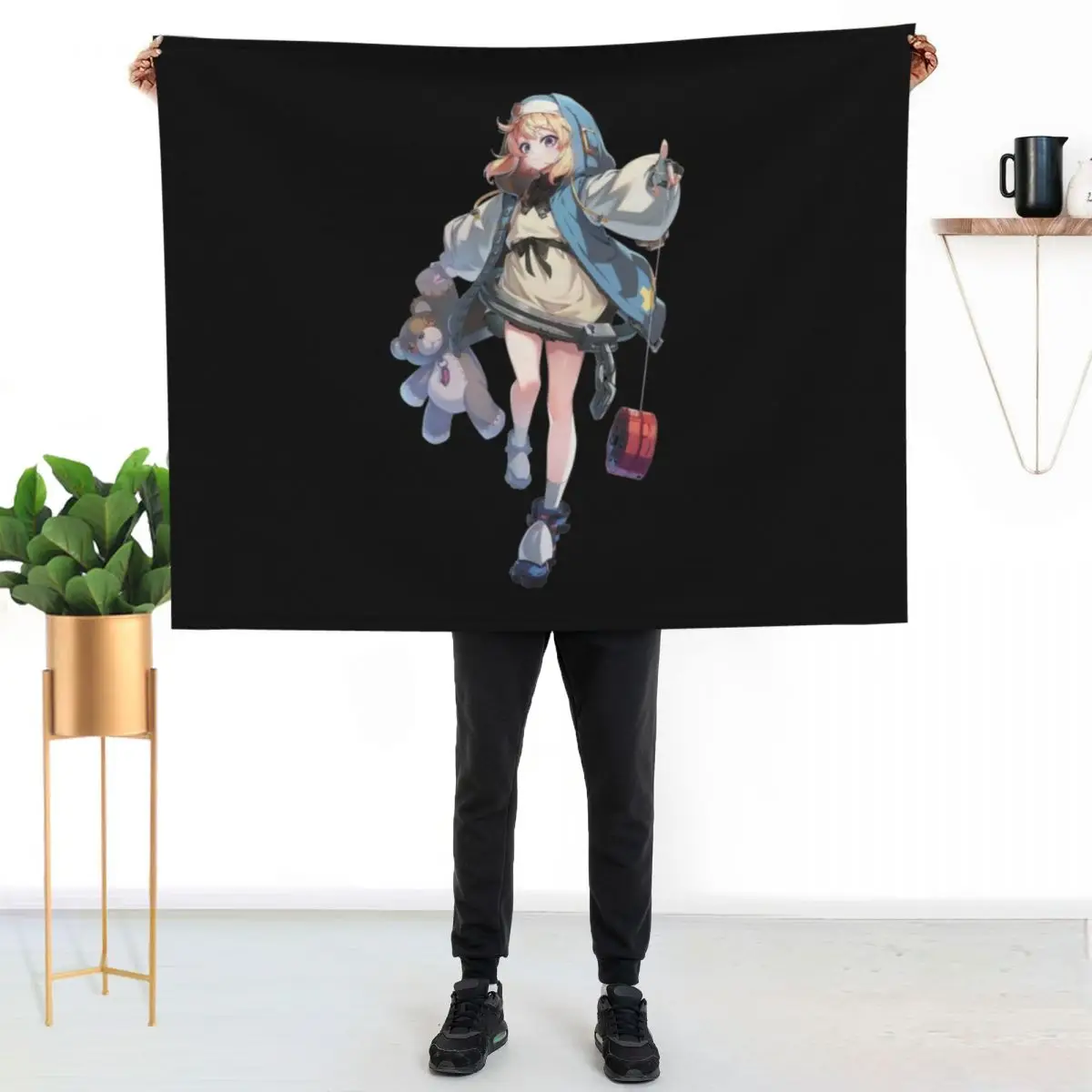 

Bridget - The Guilty Gear Throw Blanket Compact Warm Blanket for Car Road Trip