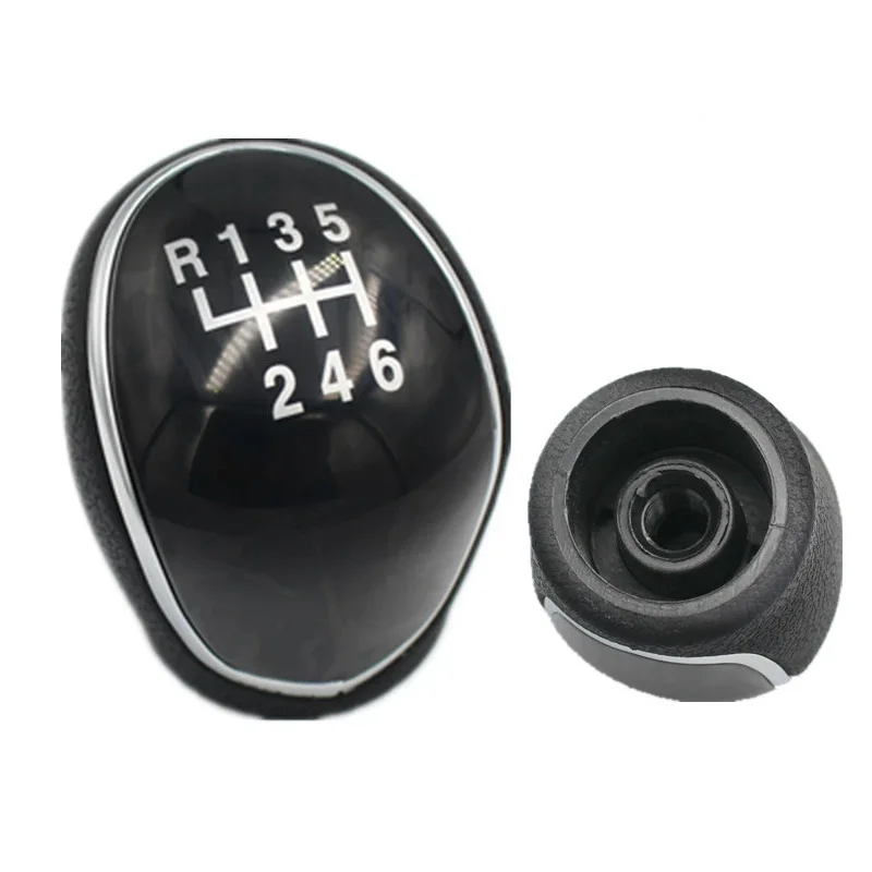 

6 Speed Black Matte Silver Gear Shift Knob Lever Stick For Hyundai IX35 2012 2013 2014 2015 2016