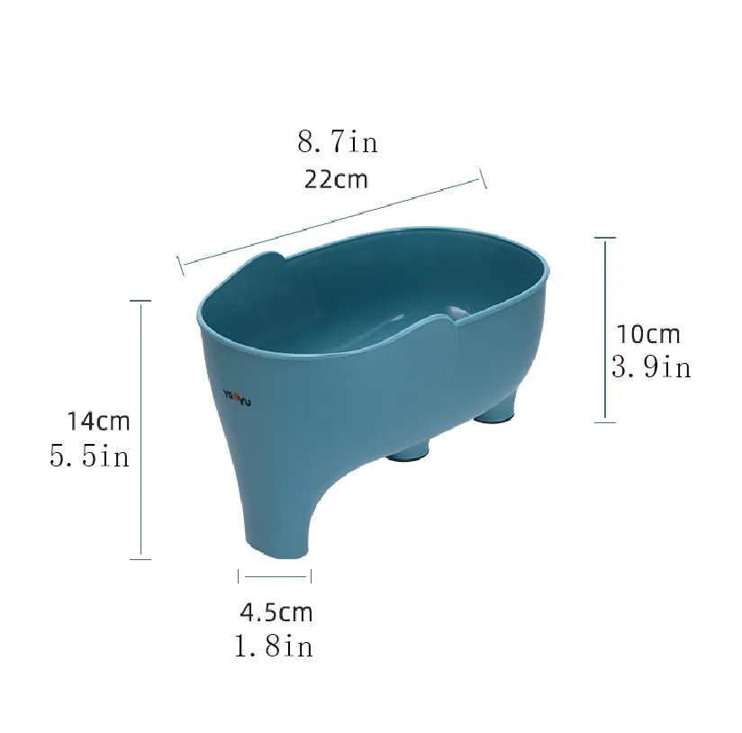 Elephant Shaped Multifunctional Kitchen Drain Basket - Durably Designed for Vegetable and Fruit Washing, Drain, and Storage