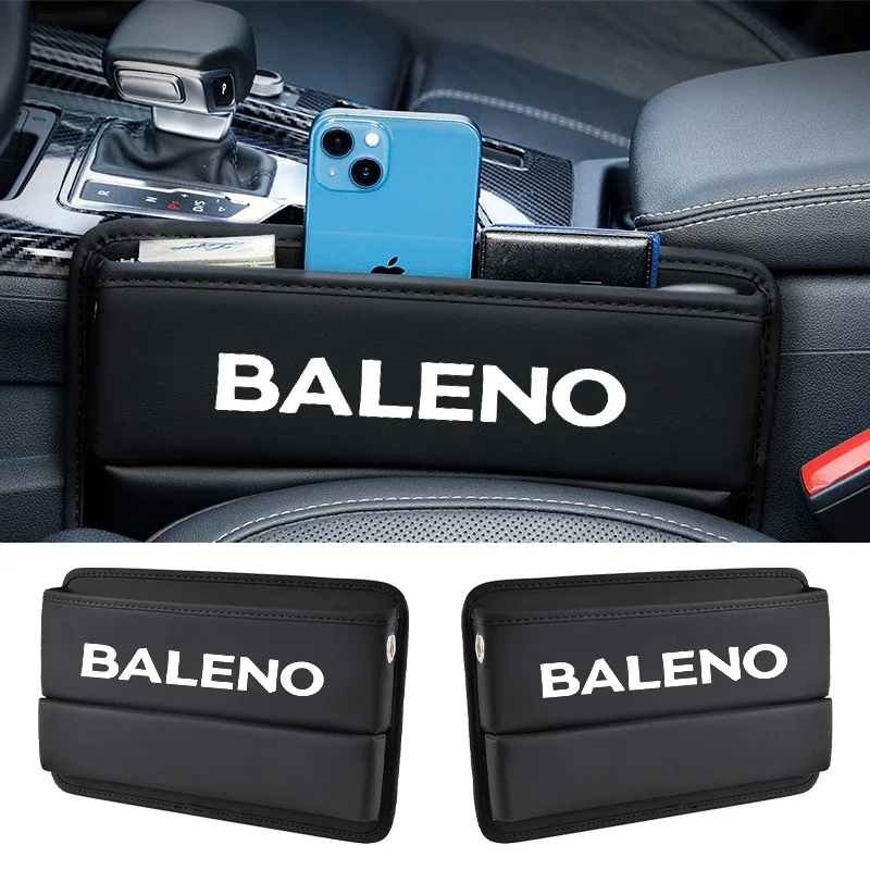 Car Seat Gap Organizer Seat Side Bag For Suzuki Baleno 2017 2018 2023 Reserved Charging Cable Hole Car Accessori