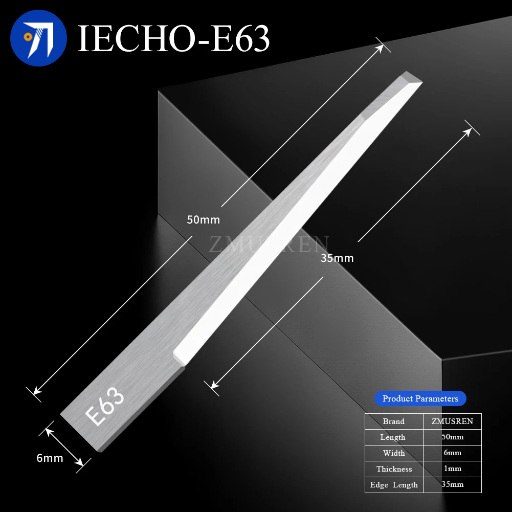 10 قطعة IECHO شفرة E46 E63 E64-4 E1 E74 ل IECHO الرقمية القاطع الاهتزاز تتأرجح سكين قبلة قطع أداة شفرة كربيد