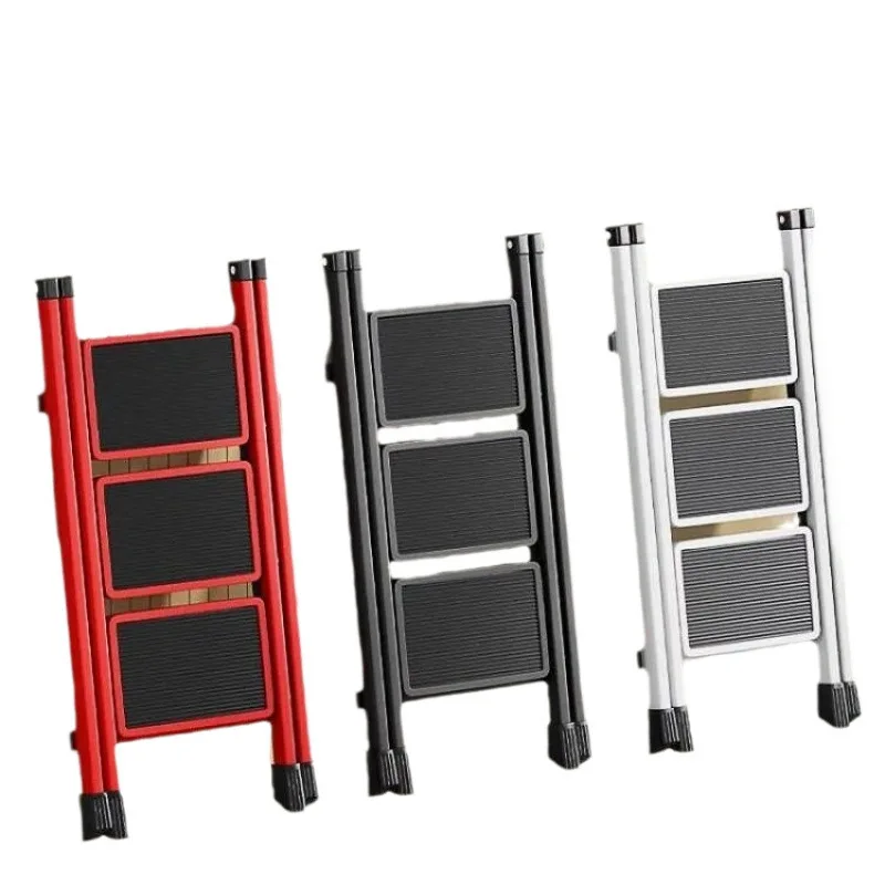 

Ladder household folding telescopic small and light, three-step ladder stool multi-functional herringbone