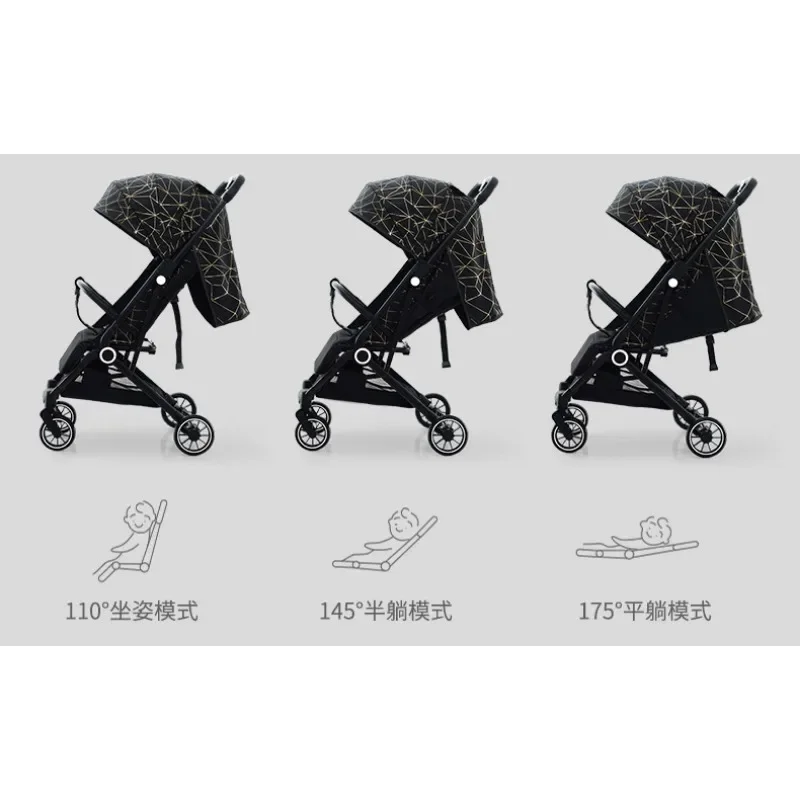 Twin strollers can be split with one button to pick up and sit on a collapsible stroller.