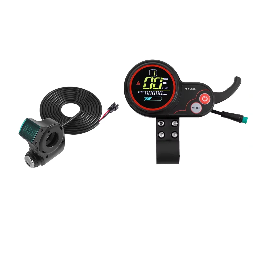 AliExpress NONE For ZERO X8 X9 X10 11X LED Digital Display Battery Voltage Indicator with lock key Electric Bike Scooter TF-100 Display Parts