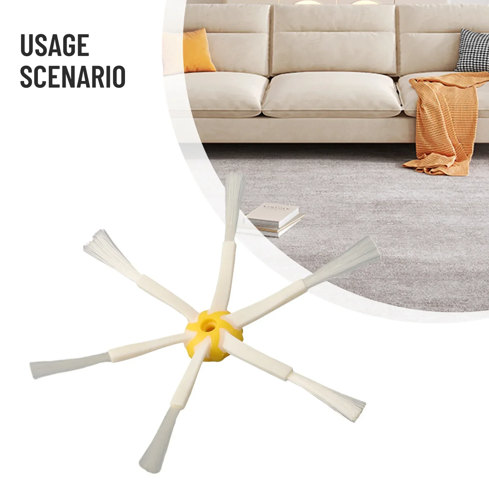 1 Buah sikat samping penyedot debu untuk Robot Roomba seri 500 600 700 sikat samping pengganti 6 pasukan suku cadang alat pembersih rumah tangga