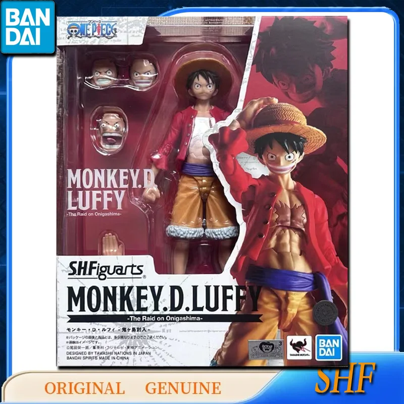 Bandai Original Genuine ONEPIECE SHFiguarts MONKEY.D.LUFFY Anime Action Figures Toys for Kids Gift Assembly Model Ornaments