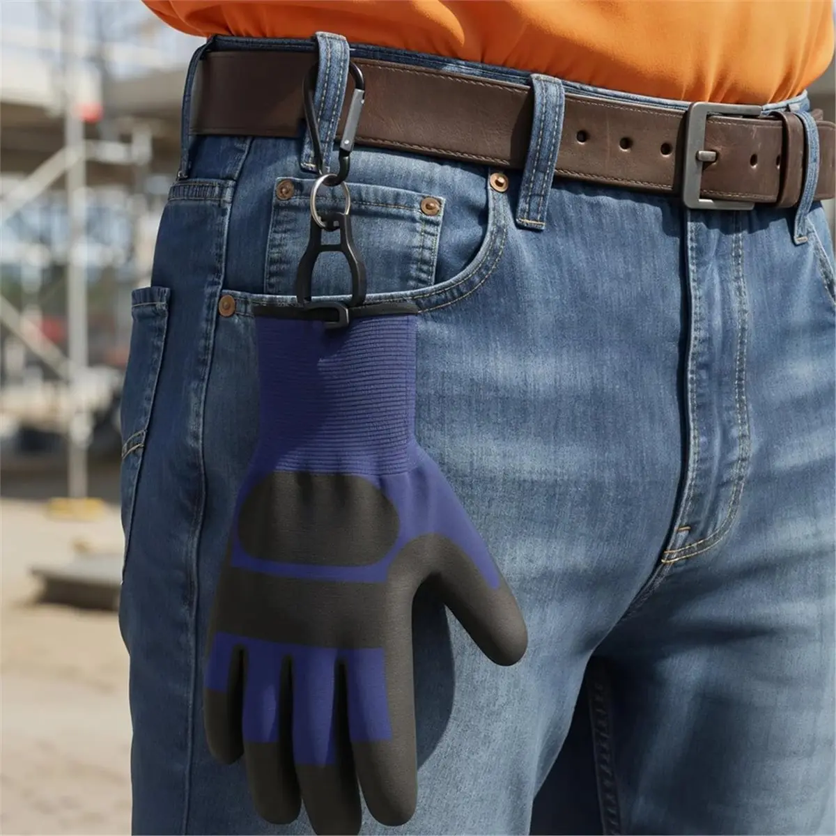 

48 Pcs Glove Clips for Work Glove Holders, Work Safety Clip Glovee for Belt Loop Guard Worker Construction