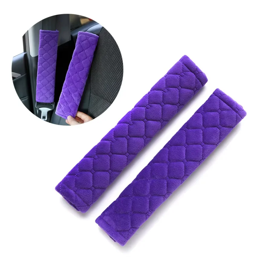 Car  Adjustable Seat Belt Shoulder Cover Four Seasons General Soft Velvet Anti-Pinch And Anti-Wear Shoulder Protector Protective
