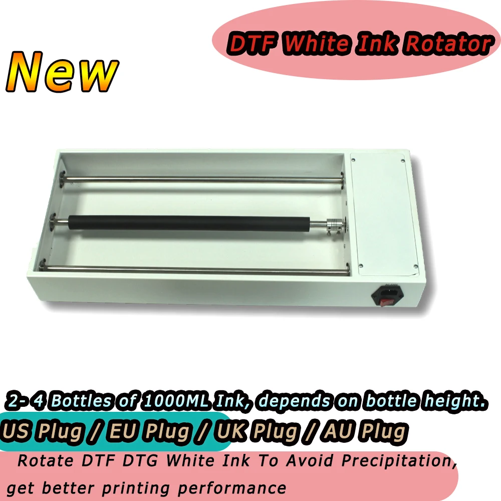 

DTF White Ink Rotator Shake Avoid Precipitation DTG Ink Rolling Machine Roller Device Shaking Rotation White Ink Preparation