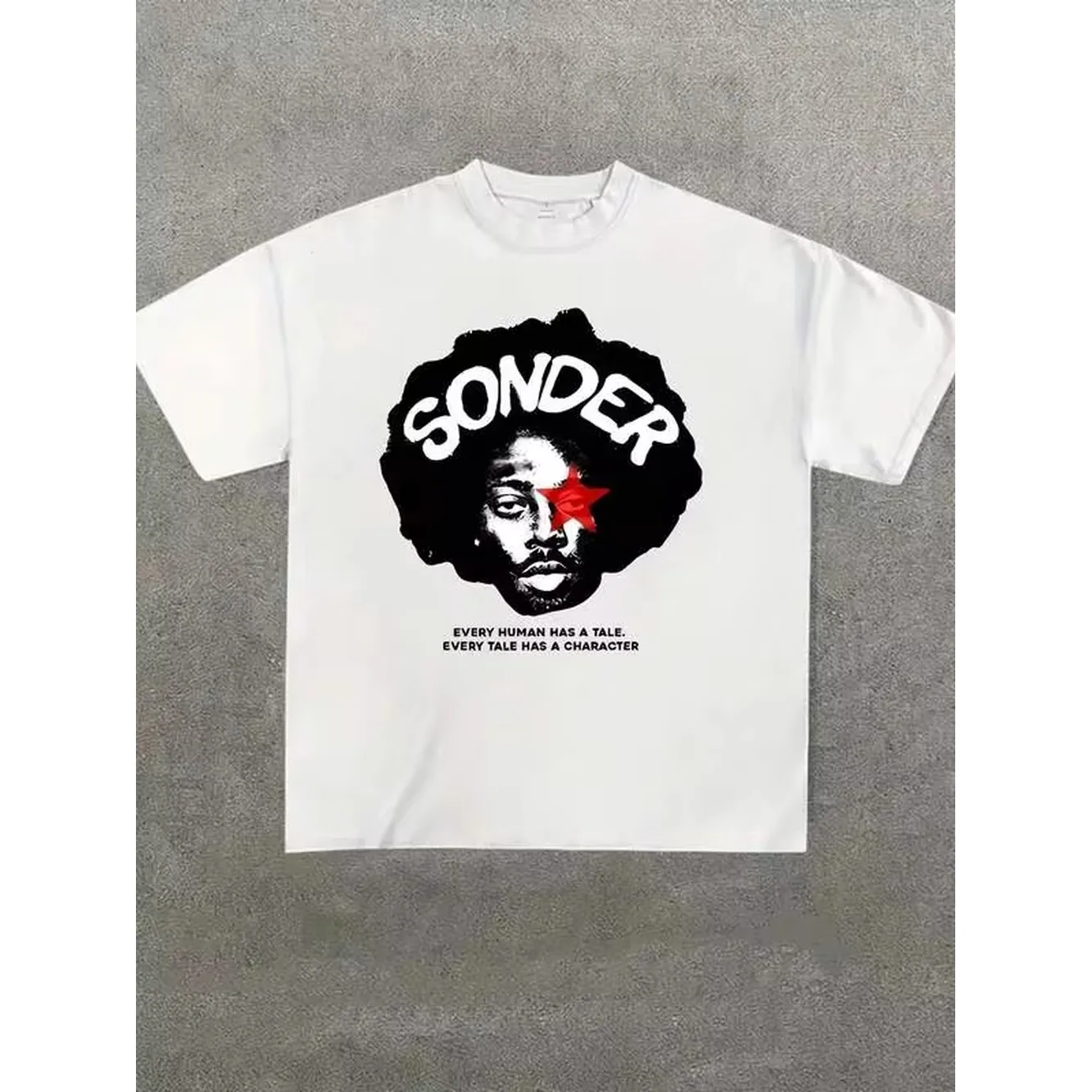 SONDER Women's Definition T-Shirt - Explosive Lettering Short Sleeve Summer Top | Casual Blading Hair Style Tee