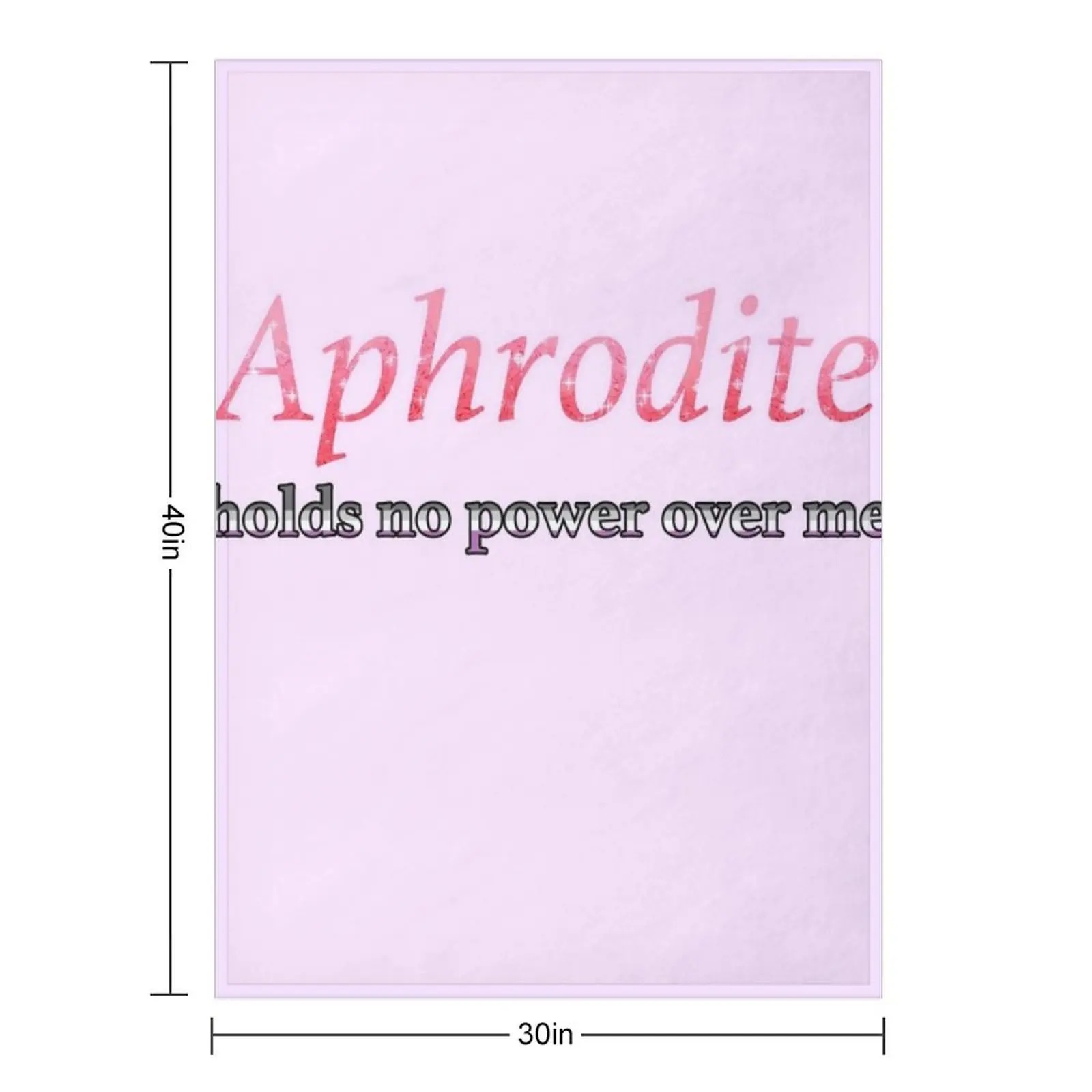 Aphrodite Holds No Power Here (Ace!) Throw Blanket Plaid on the sofa Bed covers Designers Vintage Stuffeds Blankets