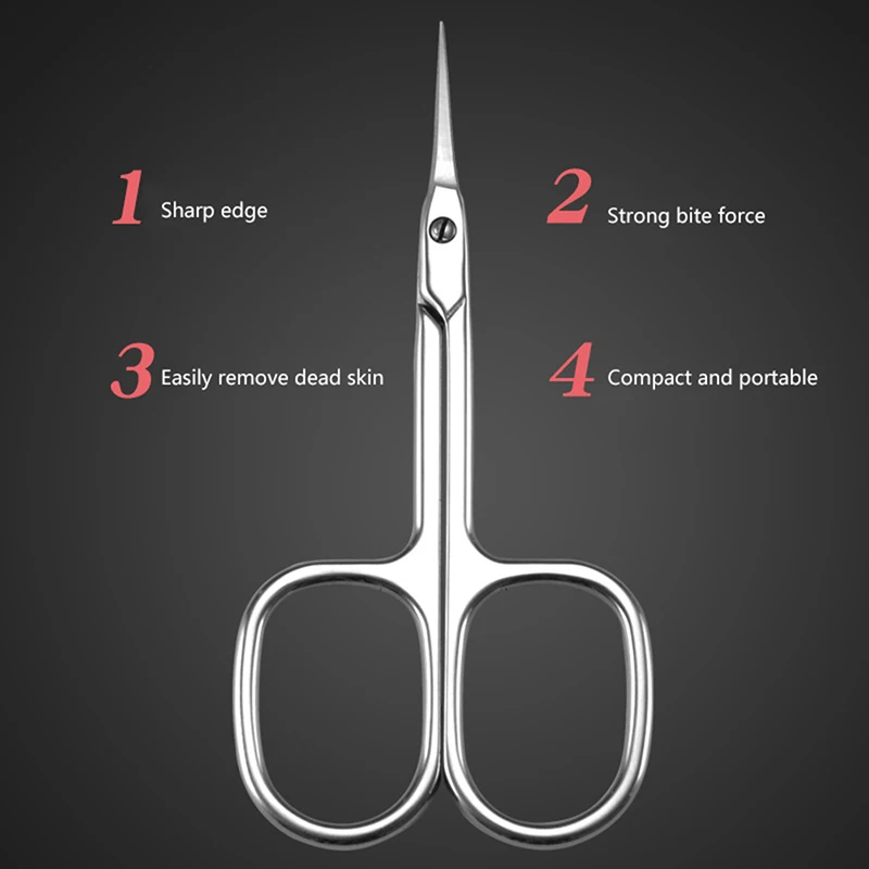 Aço inoxidável Cutícula Nippers, Tesoura Trimmer, pele morta removedor, cortador, manicure Suprimentos, Ferramenta Profissional (segunda geração)