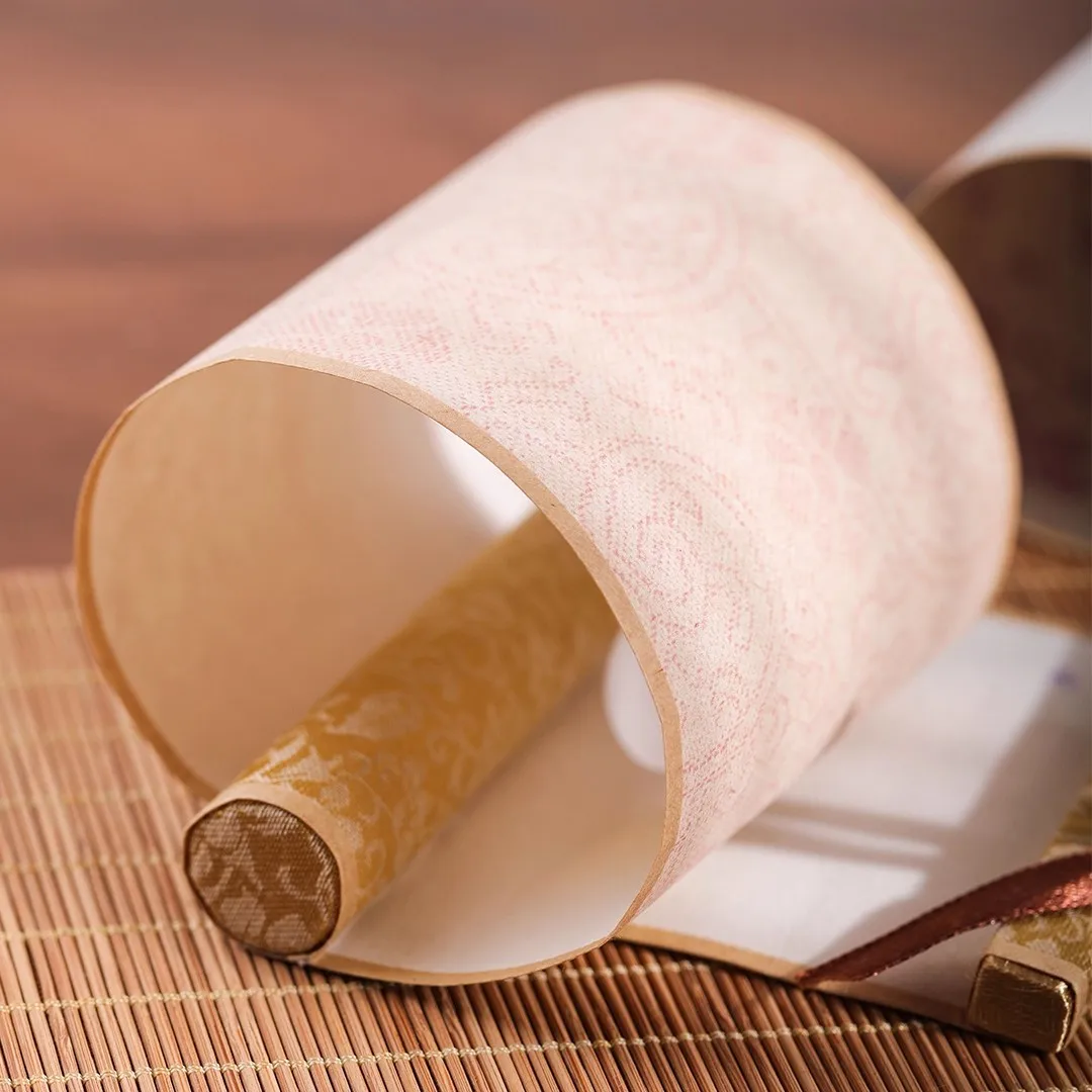 10pcs Mini Blank Scroll Hanging Xuan Paper - Small Semi-Raw/Semi-Ripe Rice Paper for Calligraphy, Painting & Decoration - Image 5