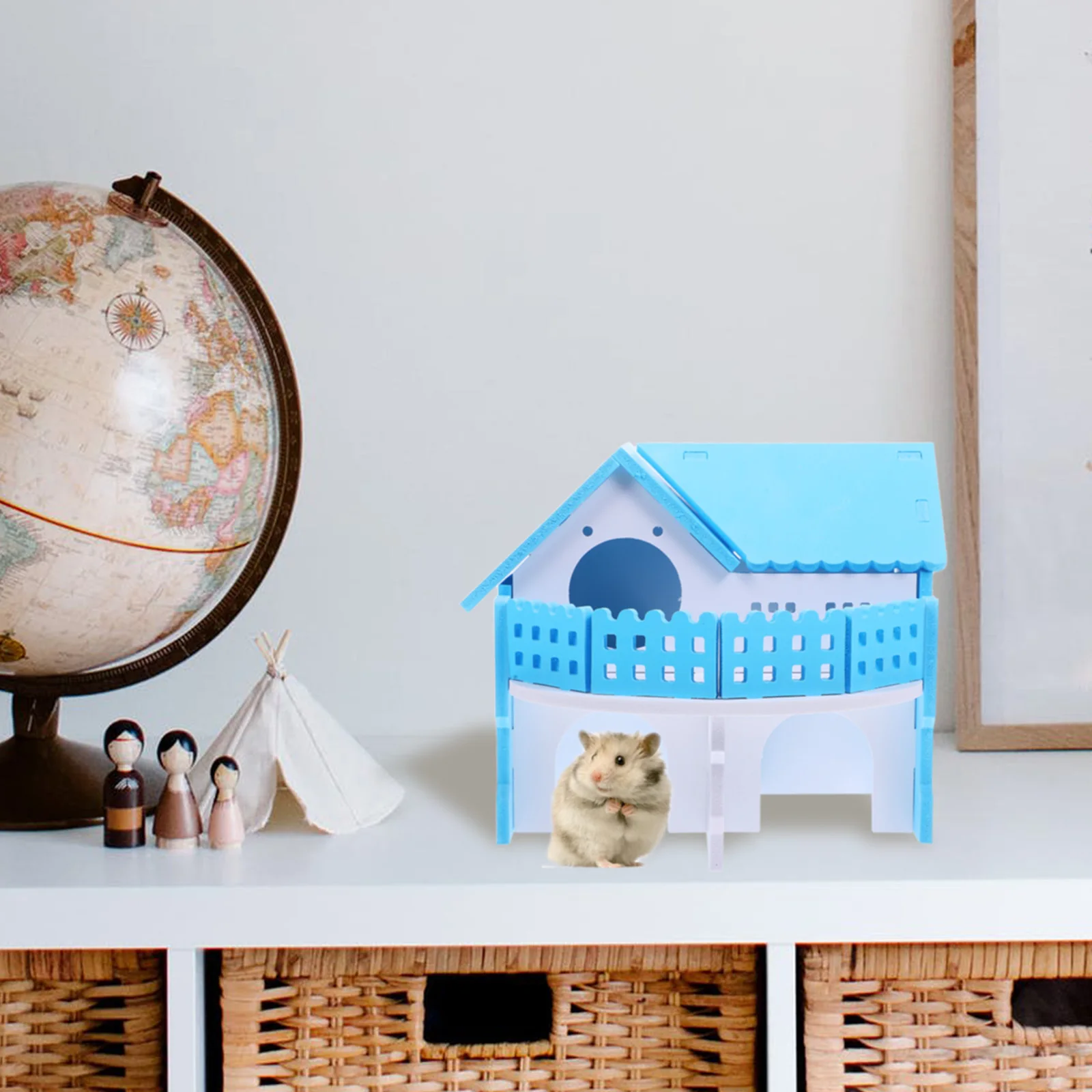 

Double Layer Pvc Decorative Hideout Hideout Pet Hut For Small Animals Guinea Pig Rabbit Rat Cage Accessory