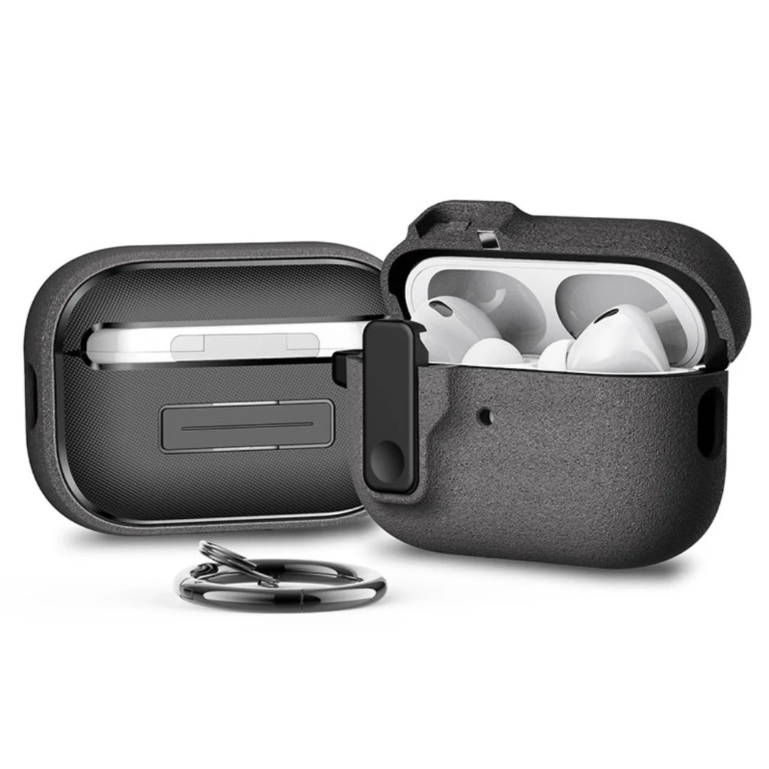 

Protective Case for AirPods Pro 2 Cover Luxury Earphone Cover Case for Apple AirPods 4 Air Pods Shockproof Sleeve With Hook