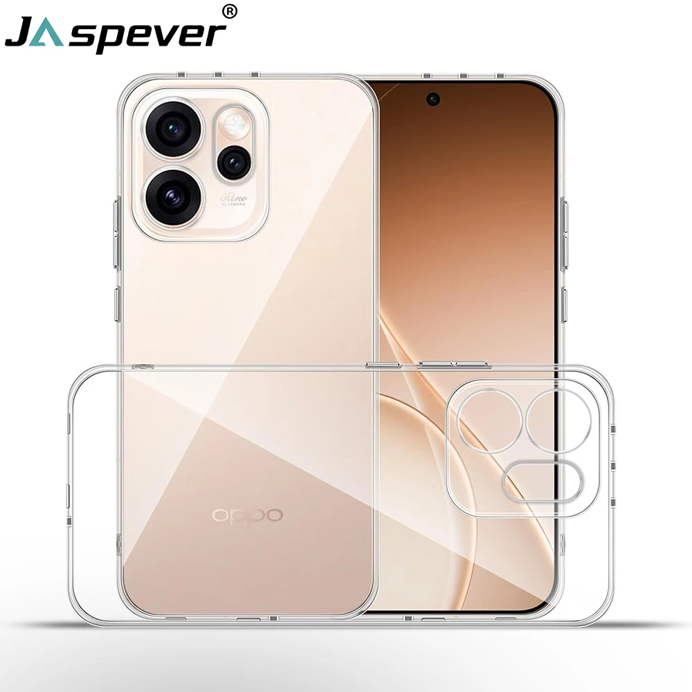 

Ultra Thin Silicone Soft Case For OPPO Reno 15 14 13 12 11 Pro Reno15 Pro Max Reno14 Reno13 Clear Transparent Shell Shockproof