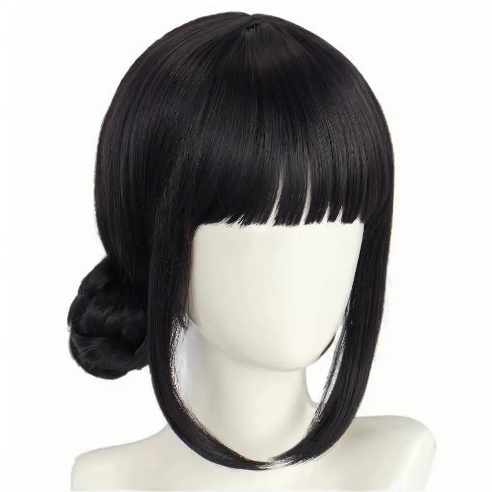 SKPOP Hunter Witch Zoey Black Straight Fringe Wig for Cosplay
