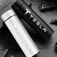 500ML Car Vacuum Cup Thermos Mug 304 Stainless Steel Kettle Teapot For Tesla Model-3 Model-S Model-X Model-Y Cybertruck Roadster